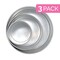 Tall Round Cake Pans - 4 Inch, 6 Inch, 8 Cake Pan Set for 3 Tiered Aluminum Pans Sets for Baking Wedding,Birthday Cakes,Leak Proof & Straight Side, Non-toxic & Dishwasher Safe
